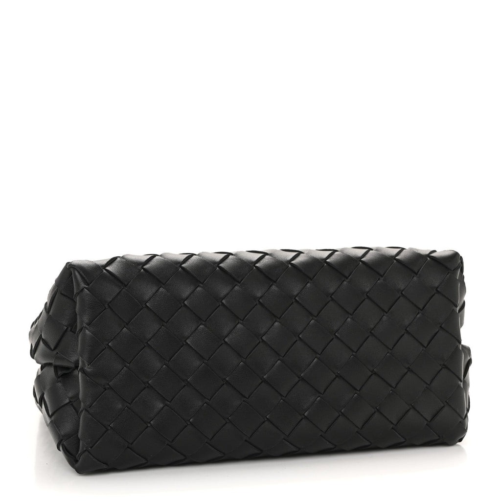 Nappa Intrecciato Small Andiamo With Chain Shoulder Bag Black