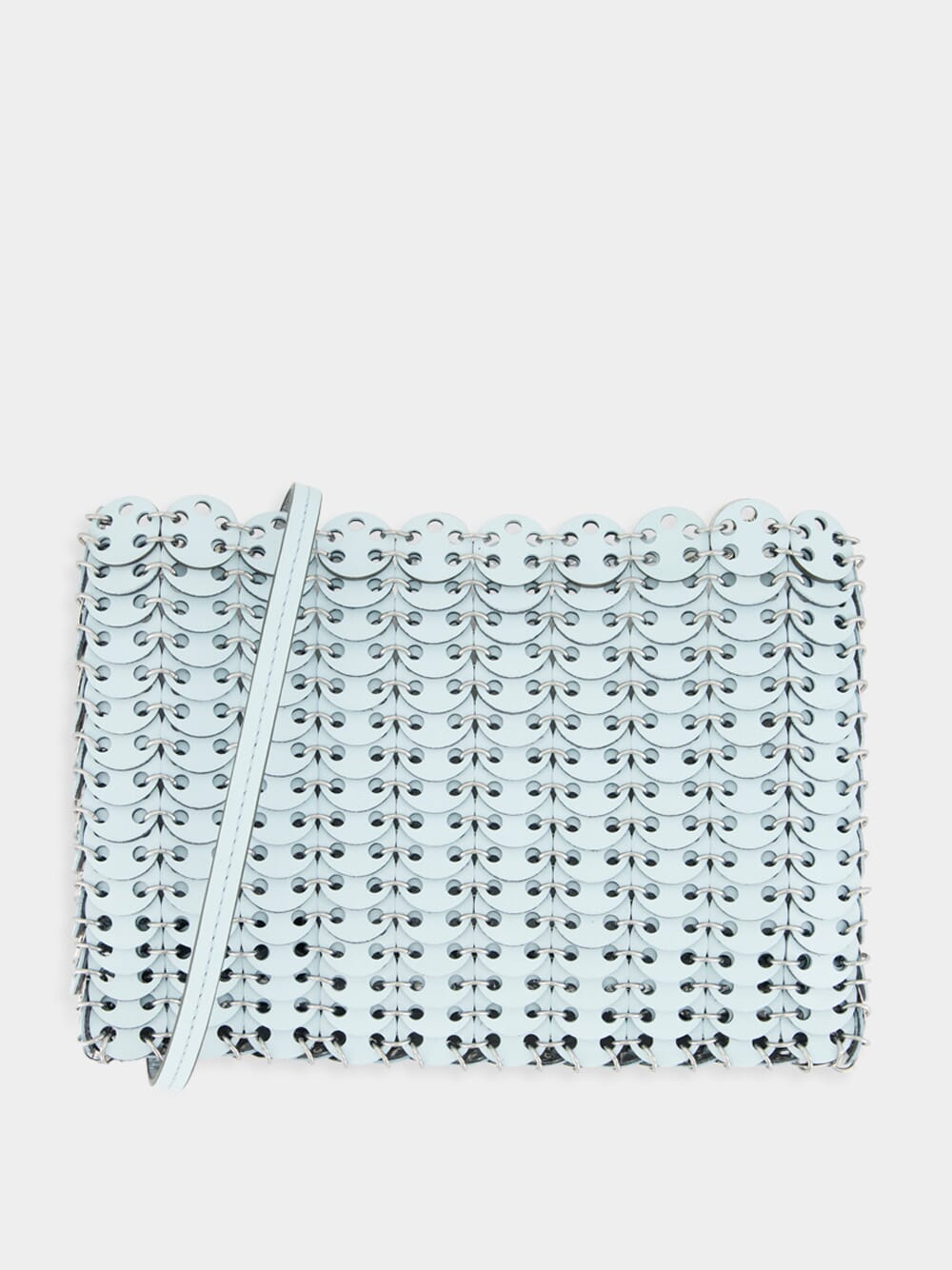 Blue and Silver 1969 Leather Flip Bag