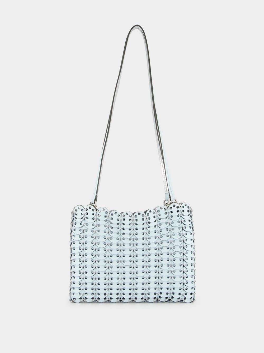 Blue and Silver 1969 Leather Flip Bag