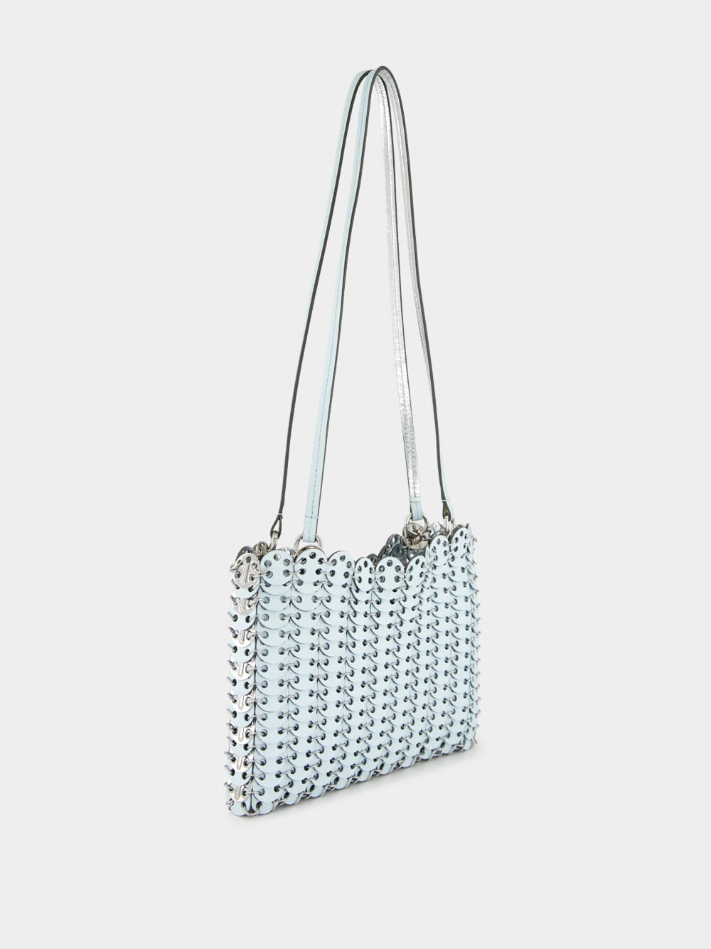 Blue and Silver 1969 Leather Flip Bag