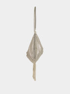 Silver Crystal Fringe Handbag