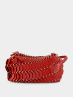 Red Paco Crossbody Leather Bag