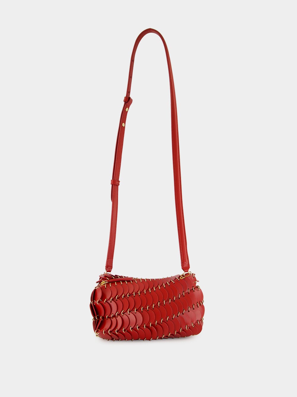Red Paco Crossbody Leather Bag