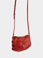 Red Paco Crossbody Leather Bag