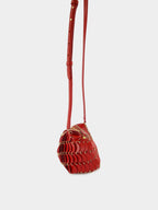 Red Paco Crossbody Leather Bag