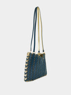 Teal 1969 Reversible Leather Flip Bag