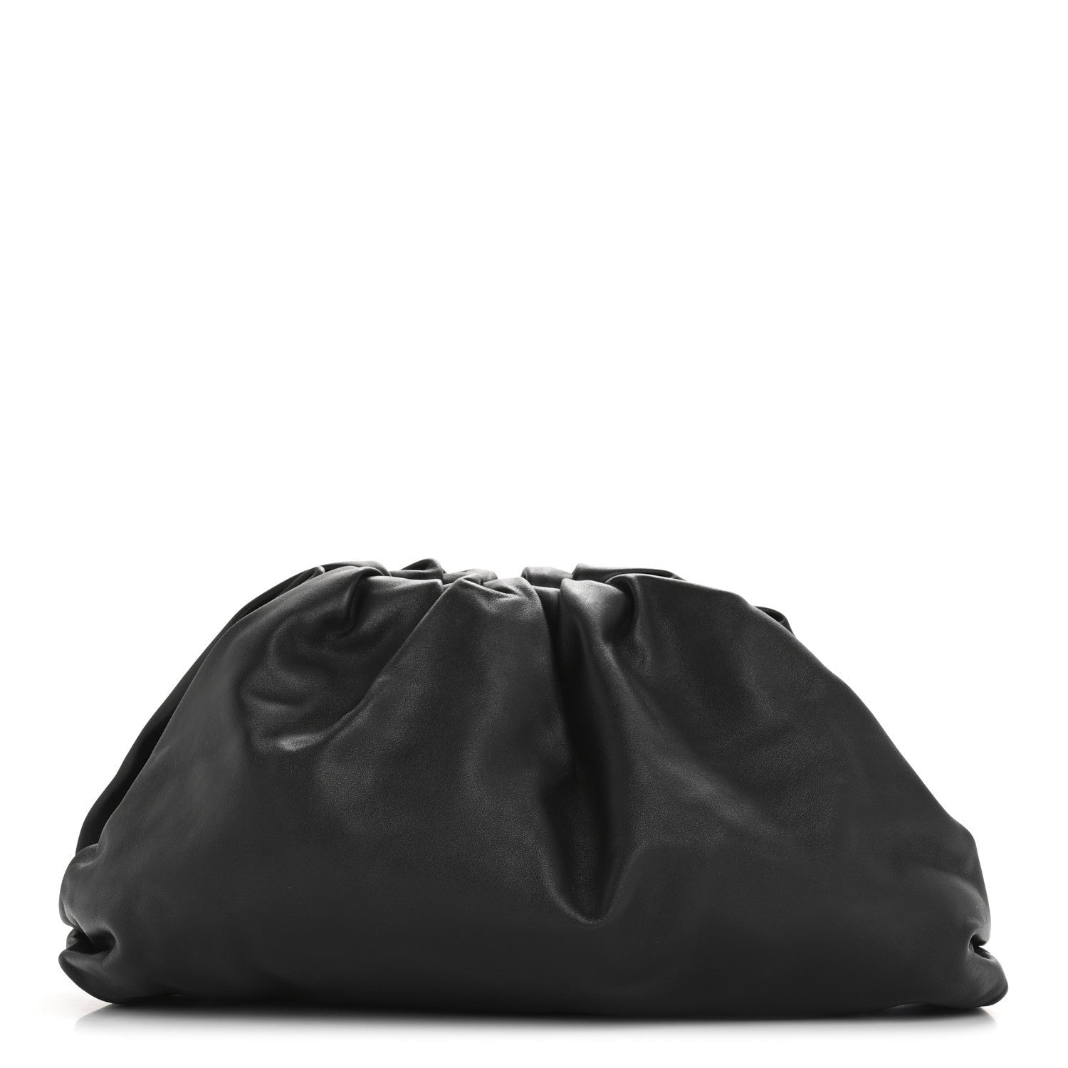 Smooth Butter Calf The Pouch Oversized Clutch Black