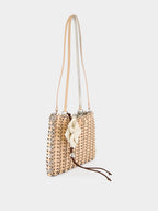 Peach Reversible Leather Shoulder Bag