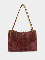 Bordeaux and Gold 1969 Reversible Flip Bag in Leather