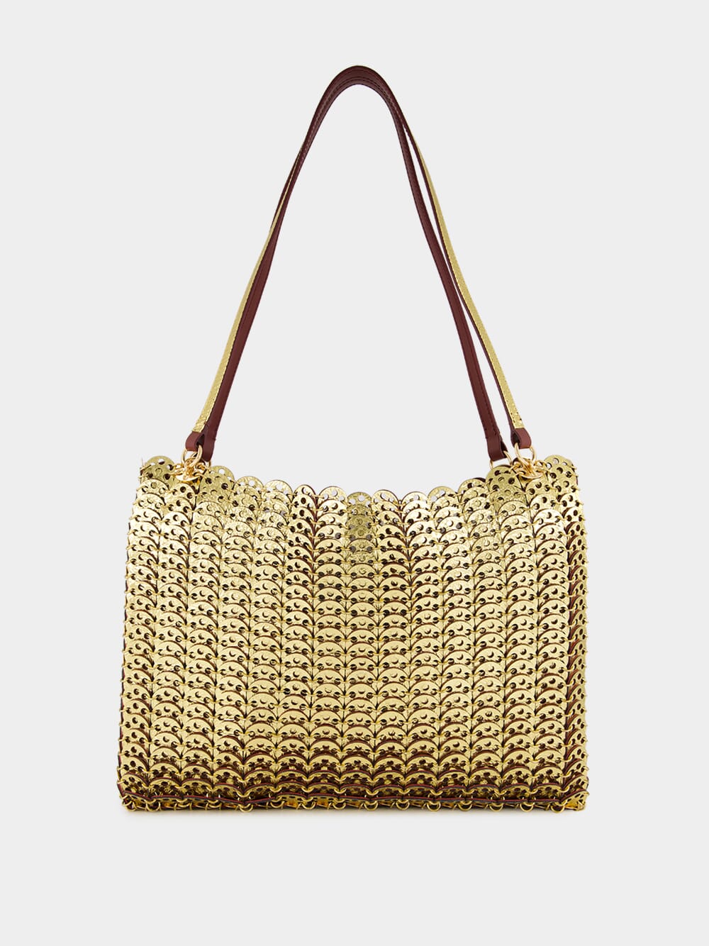 Bordeaux and Gold 1969 Reversible Flip Bag in Leather