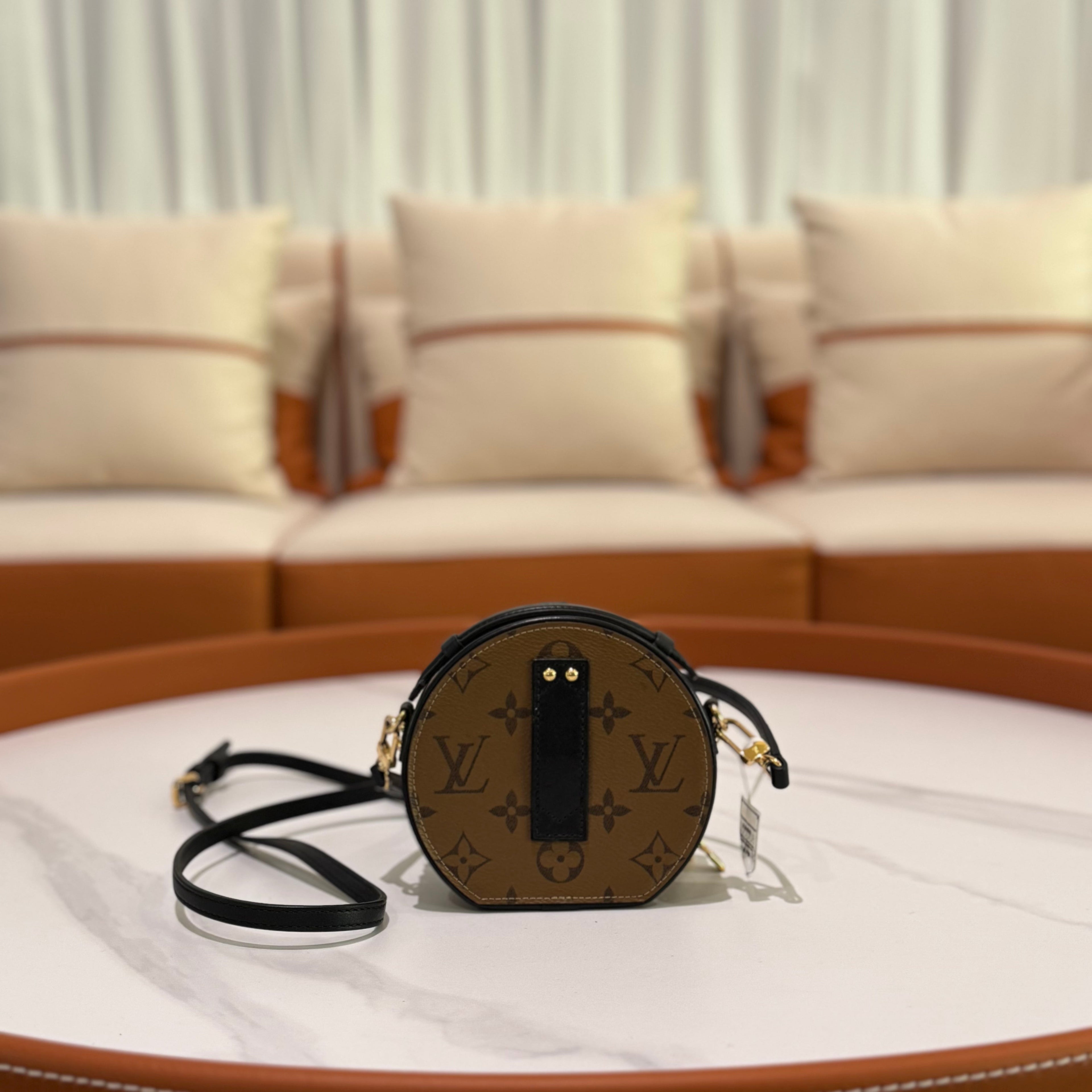 LOUIS VUITTON Mini Monogram Round Crossbody Bag
