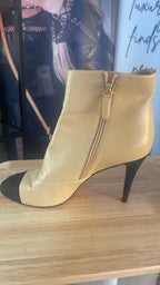 Chanel Beige cc Lambskin Boots - 38 EU