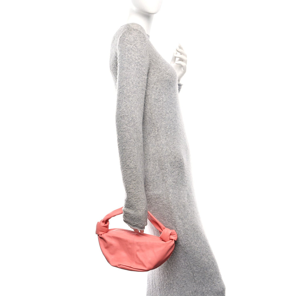 Calfskin Mini Double Knot Bag Peach