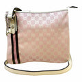 GUCCI Pink, White Canvas Monogram Handbag