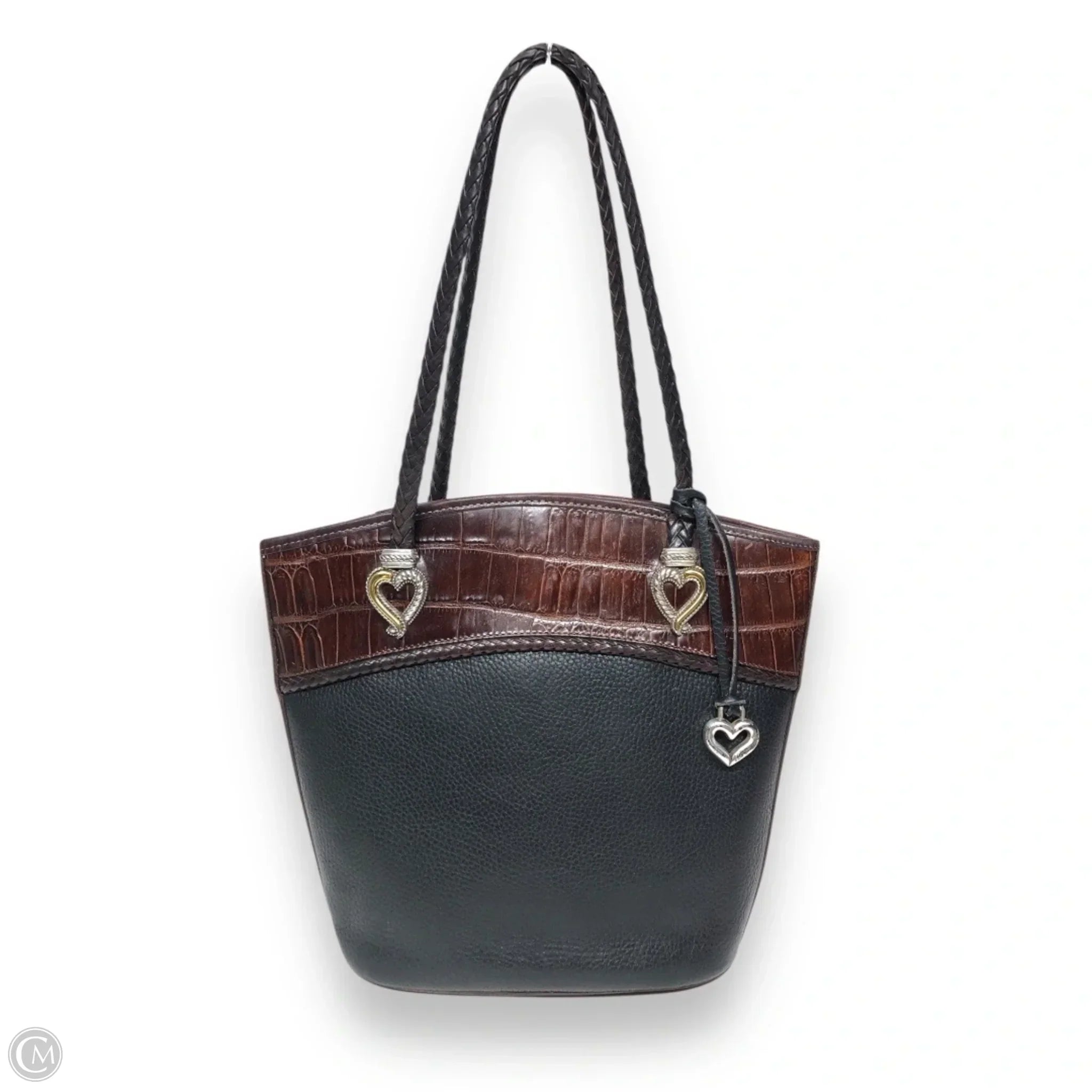 Tote Leather By Brighton, Size: Medium