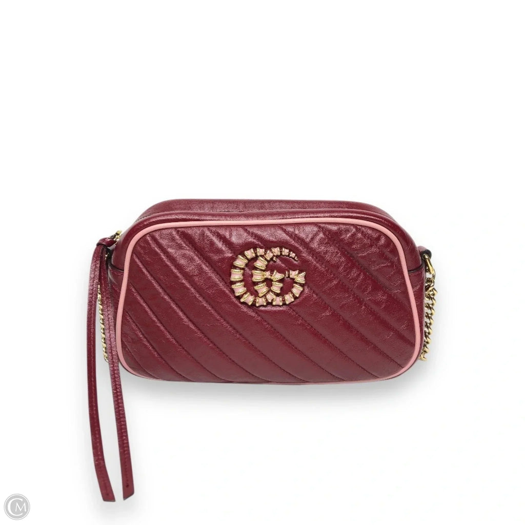 Crossbody Luxury Designer By Gucci, Size: Small