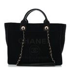 Mixed Fibers Small Deauville Tote Black