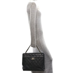 Caviar Quilted Single Flap Black