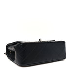 Lambskin Quilted Mini Rectangular Flap Black
