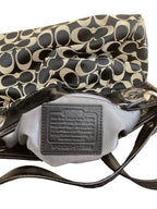 Handbag Designer By Coach In Black & Tan, Size:Medium