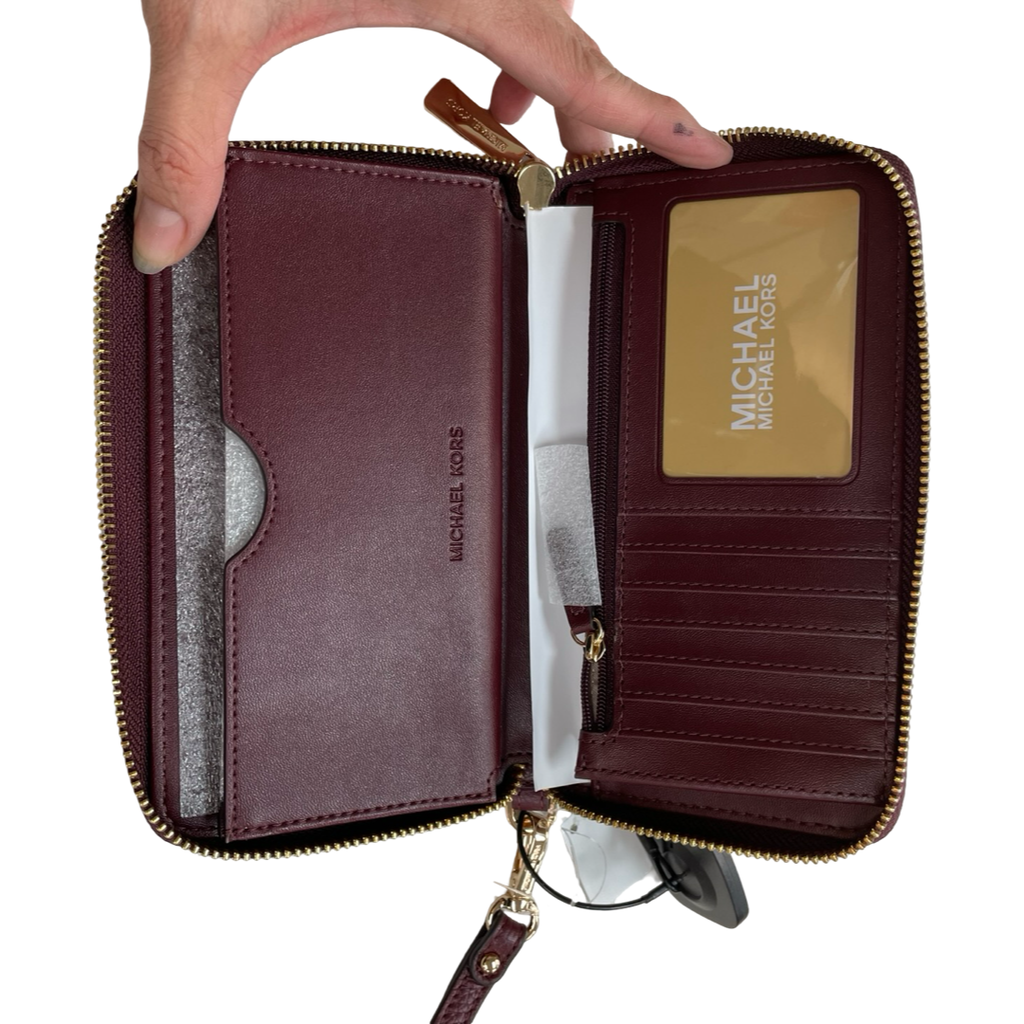 Wristlet Designer By Michael Kors In Maroon, Size:Medium