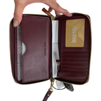 Wristlet Designer By Michael Kors In Maroon, Size:Medium