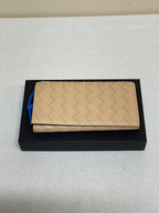 Wallet Luxury Designer By Bottega Veneta In Tan, Size:Large