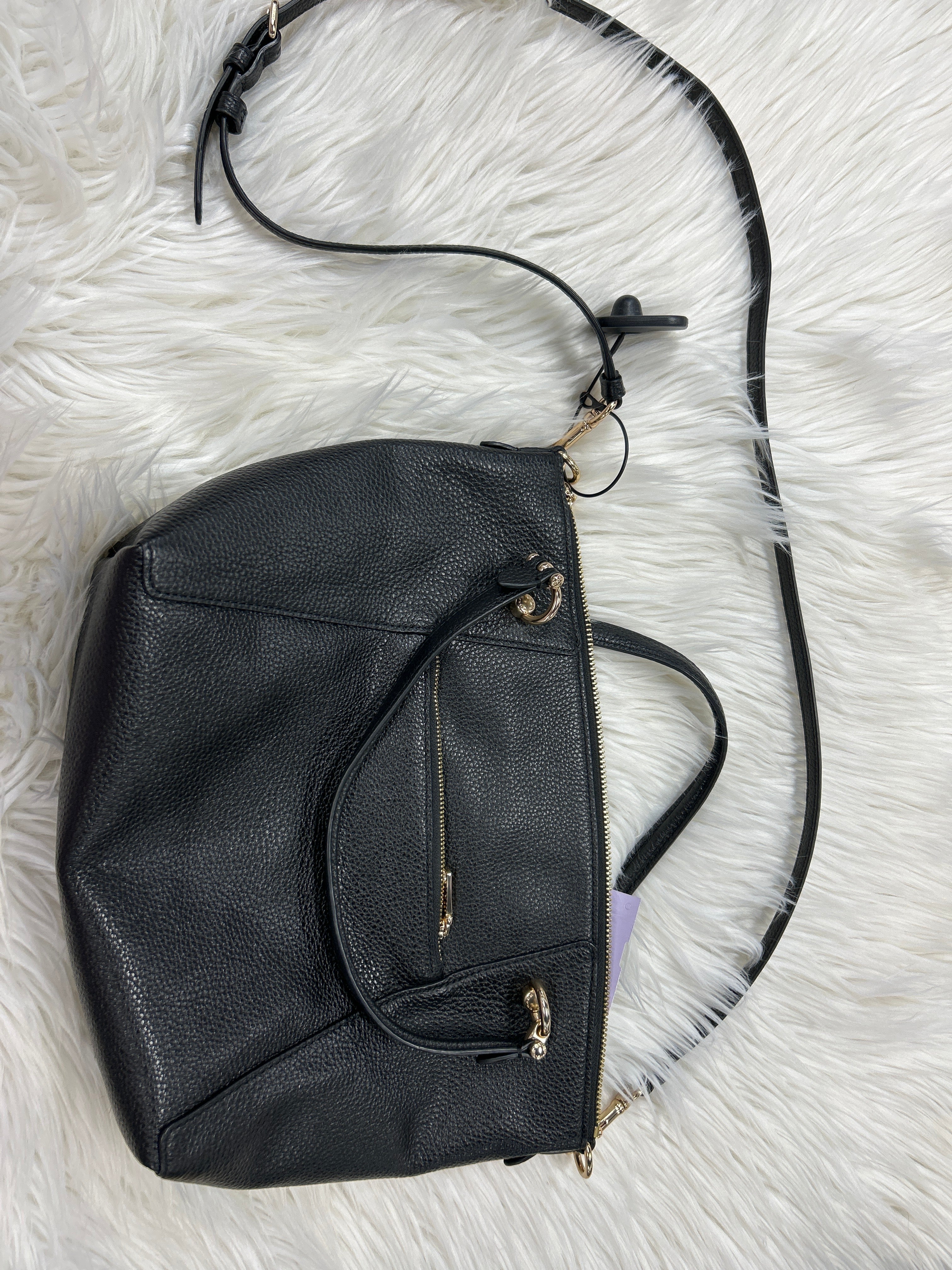 Handbag By Coach In Black, Size:Medium