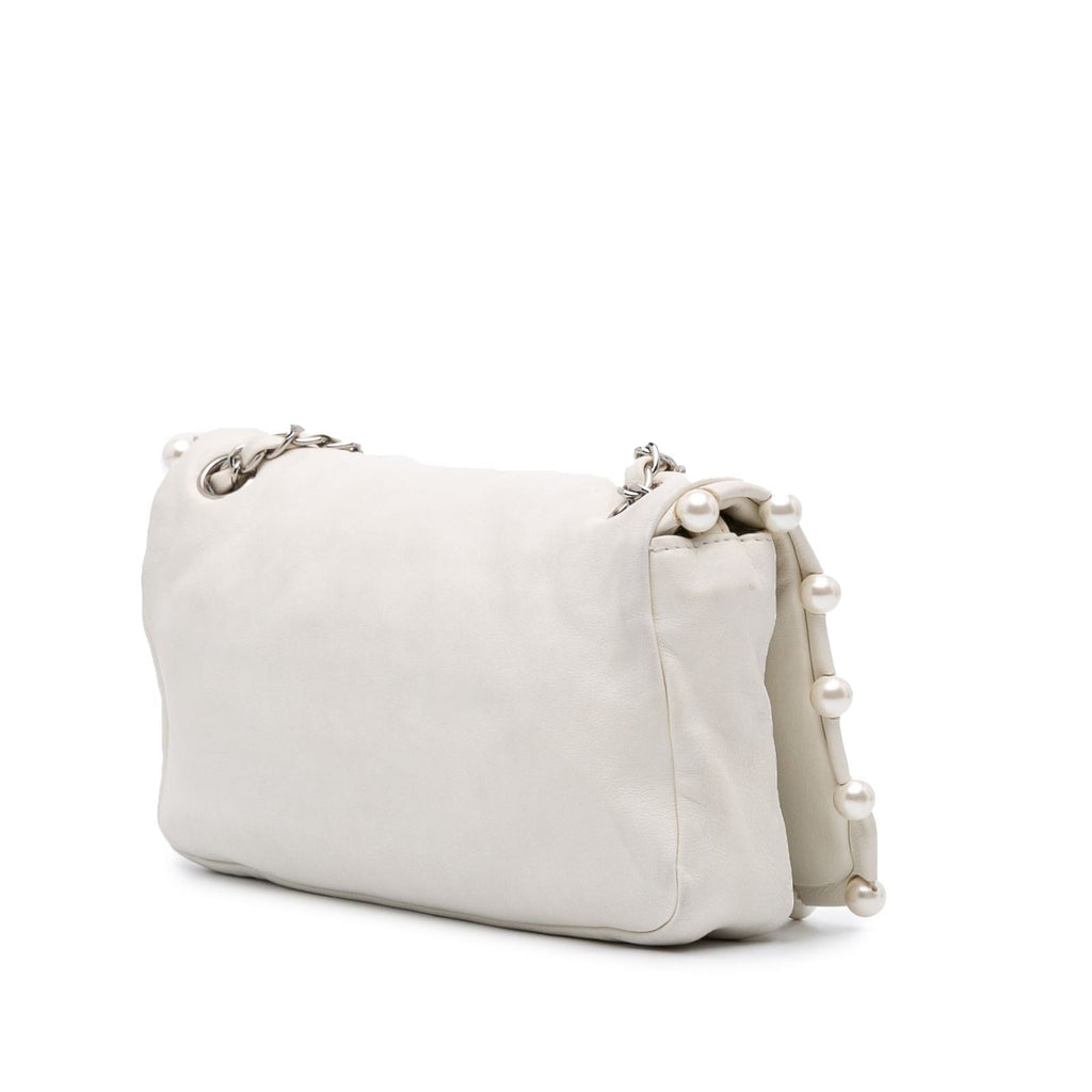Chanel Small Pearl CC Flap Lambskin Bag