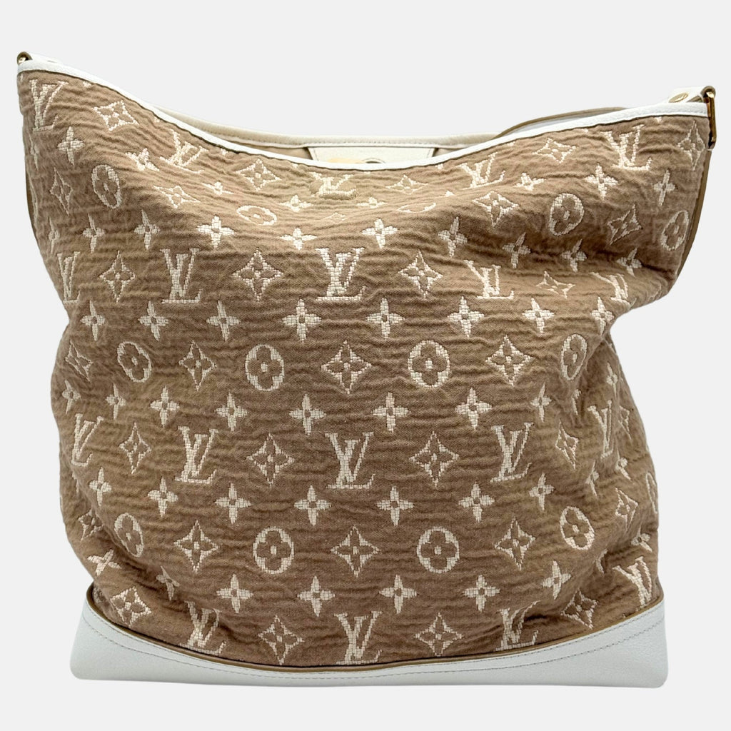 Sabia Besace Monogram Jacquard Taupe