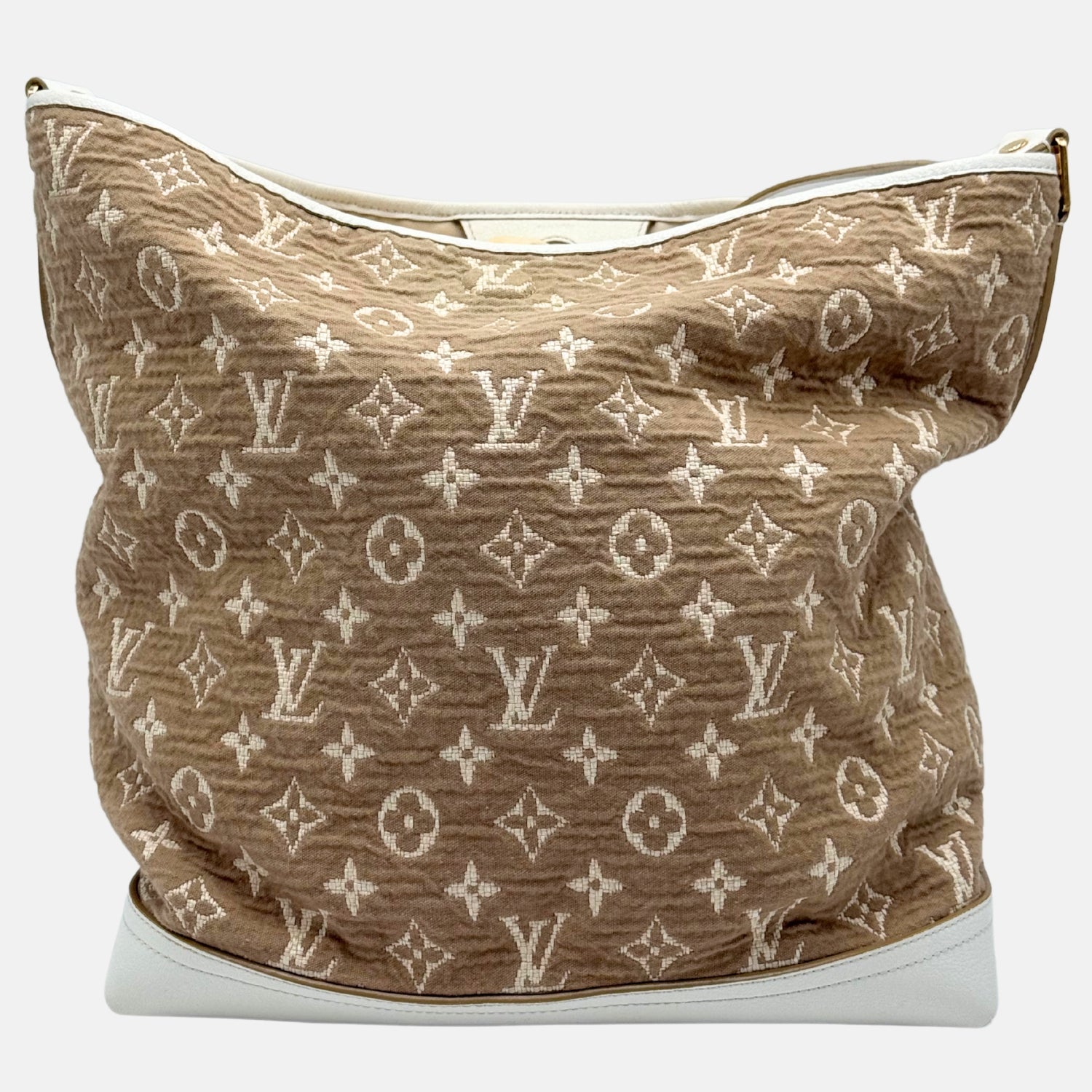 Sabia Besace Monogram Jacquard Taupe