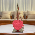 CHANEL PINK HEART BAG SMALL SIZE