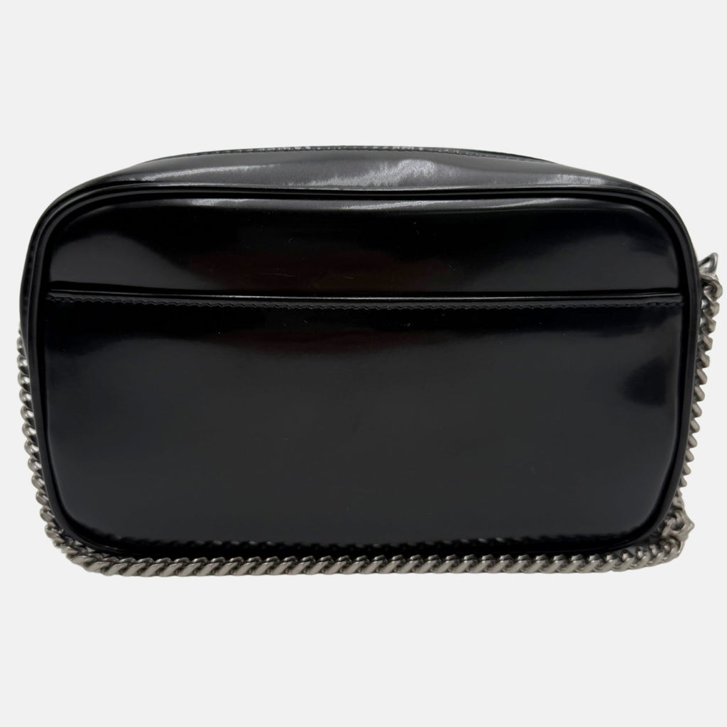 Lou Camera Bag Black Patent Leather Mini