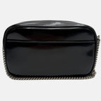 Lou Camera Bag Black Patent Leather Mini