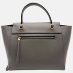 Belt Bag Gray Grained Calfskin Nano