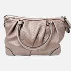 Top Handle Bag Metallic Dusty Pink Microguccissima Leather Sukey Medium