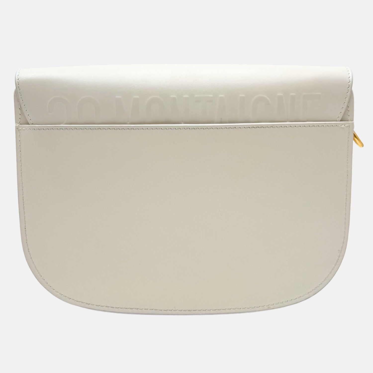 Bobby Flap Bag White Leather Small