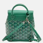 Alpin Mini Backpack Green Goyardine Calfskin