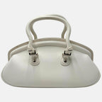 Detective Bag White Leather Small