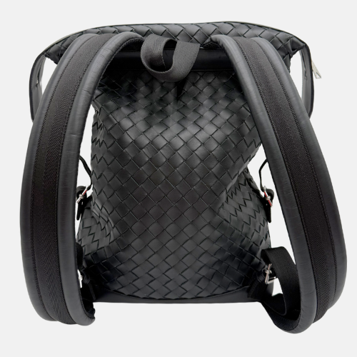 Hydrology Backpack Black Calfskin Intrecciato