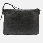 Classic Flat Wristlet Pouch Black