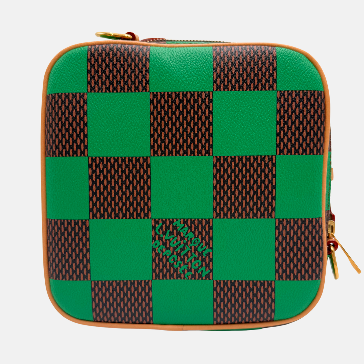 Chess Messenger Green Damier Pop Canvas