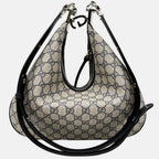 Attache Shoulder Bag Beige GG Supreme Canvas Large