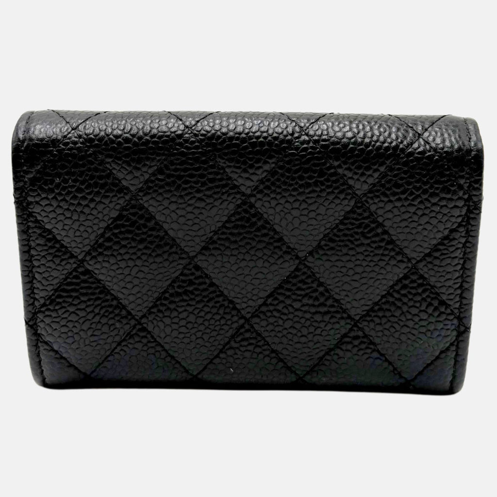 Classic Flap Card Holder Black Caviar