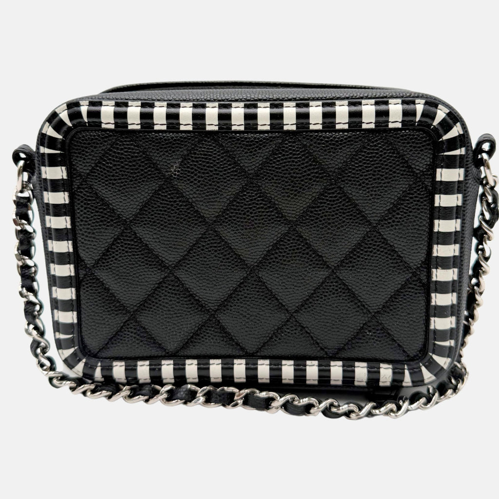 Vanity Bag Black / White Caviar Filligree Mini