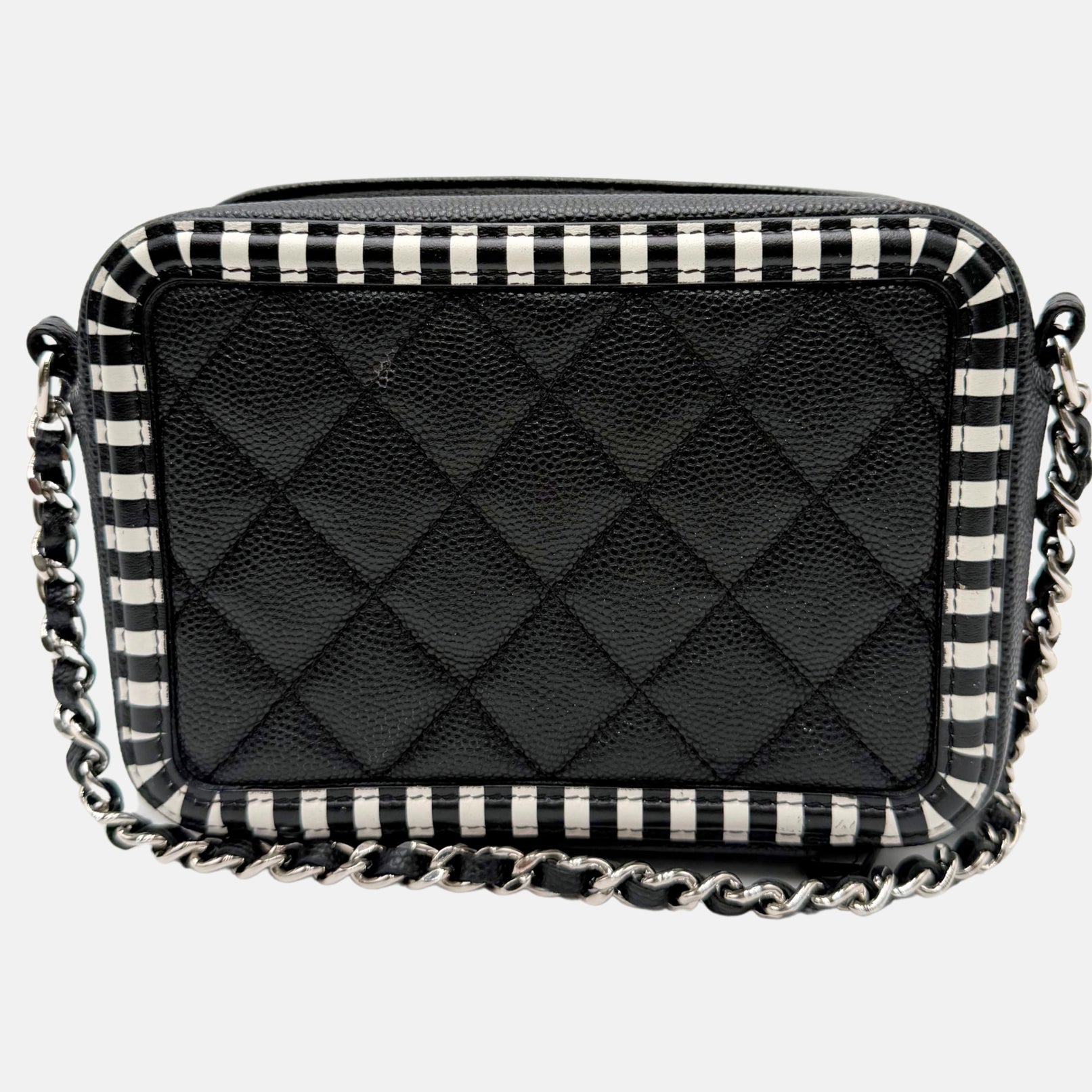 Vanity Bag Black / White Caviar Filligree Mini