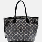 Neverfull MM Grey Denim Monogram Jacquard