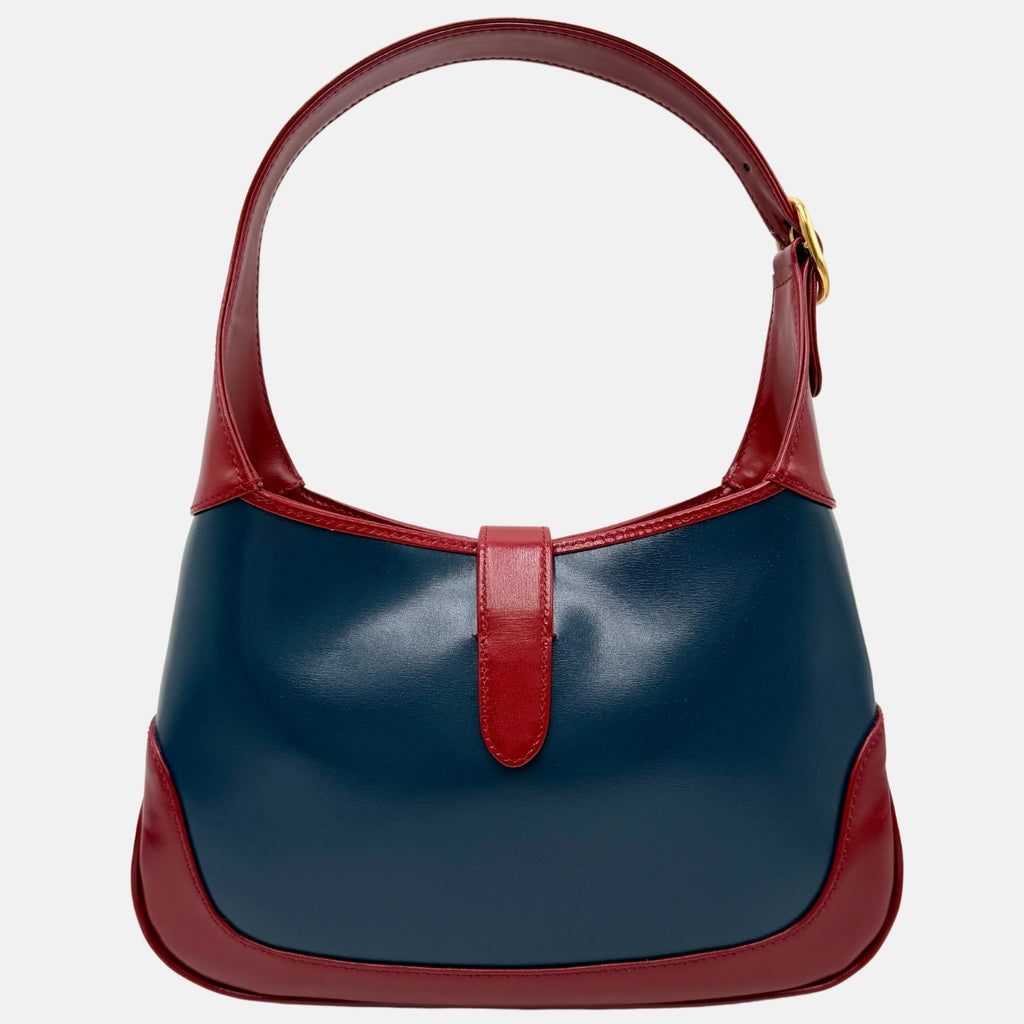 Jackie 1961 Hobo Blue Agata Cherry Red Lux Calfskin Small