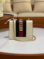 GUCCI SYLVIE LEATHER MINI CHAIN BAG