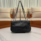 CHANEL CF OIL WAX LEATHER VINTAGE SHOULDER BAG